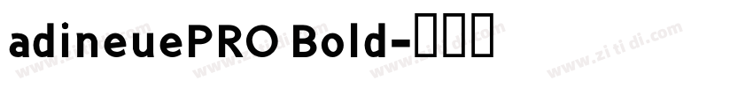 adineuePRO Bold字体转换